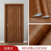 Load image into Gallery viewer, White Oak Wood Grain Wallpaper On The Door Home Renovation Decor Sticker Waterproof Fireprevention Kitchen Bathroom Wall Sticker