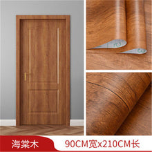 Load image into Gallery viewer, White Oak Wood Grain Wallpaper On The Door Home Renovation Decor Sticker Waterproof Fireprevention Kitchen Bathroom Wall Sticker