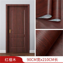 Load image into Gallery viewer, White Oak Wood Grain Wallpaper On The Door Home Renovation Decor Sticker Waterproof Fireprevention Kitchen Bathroom Wall Sticker