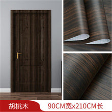Load image into Gallery viewer, White Oak Wood Grain Wallpaper On The Door Home Renovation Decor Sticker Waterproof Fireprevention Kitchen Bathroom Wall Sticker