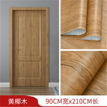 Load image into Gallery viewer, White Oak Wood Grain Wallpaper On The Door Home Renovation Decor Sticker Waterproof Fireprevention Kitchen Bathroom Wall Sticker