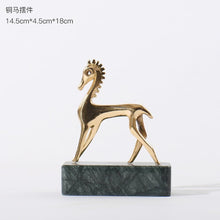 Load image into Gallery viewer, Modern New Chinese Lightweight Luxury Pure Copper Art Decoration Home Living Room Decoration Model Room Villa Hotel Bogu Frame
