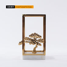 Load image into Gallery viewer, Modern New Chinese Lightweight Luxury Pure Copper Art Decoration Home Living Room Decoration Model Room Villa Hotel Bogu Frame
