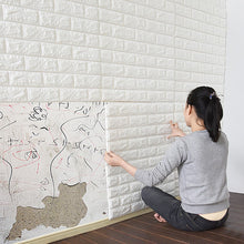 Load image into Gallery viewer, 3d stereo wall stickers living room moisture-proof warm wallpaper brick wallpaper wall waterproof foam self-adhesive stickers
