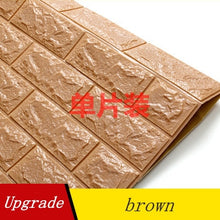 Load image into Gallery viewer, 3d stereo wall stickers living room moisture-proof warm wallpaper brick wallpaper wall waterproof foam self-adhesive stickers

