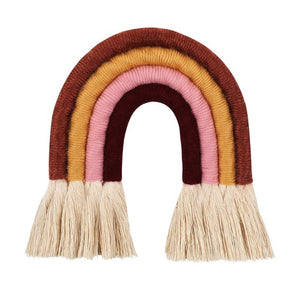 Nordic Woven Rainbow Wall Hanging for Nursery Dorm Room Decoration Party Supplie Q1QC