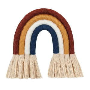 Nordic Woven Rainbow Wall Hanging for Nursery Dorm Room Decoration Party Supplie Q1QC