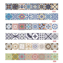 Load image into Gallery viewer, 20x500CM Fashion Ceramic Tile Sticker Self Adhesive Waterproof 3D Floor Wall Stickers For Living Room Bedroom Kitchen FP
